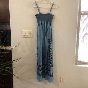 Bohemian blue Maxi dress
